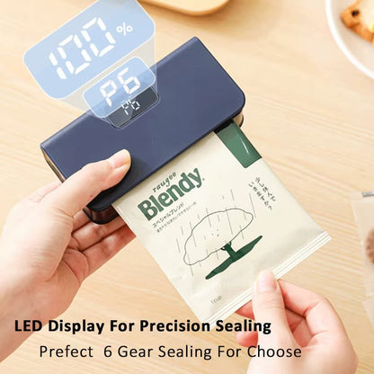 🔥 Seal & Save Freshness Instantly – 2-in-1 Mini Bag Sealer