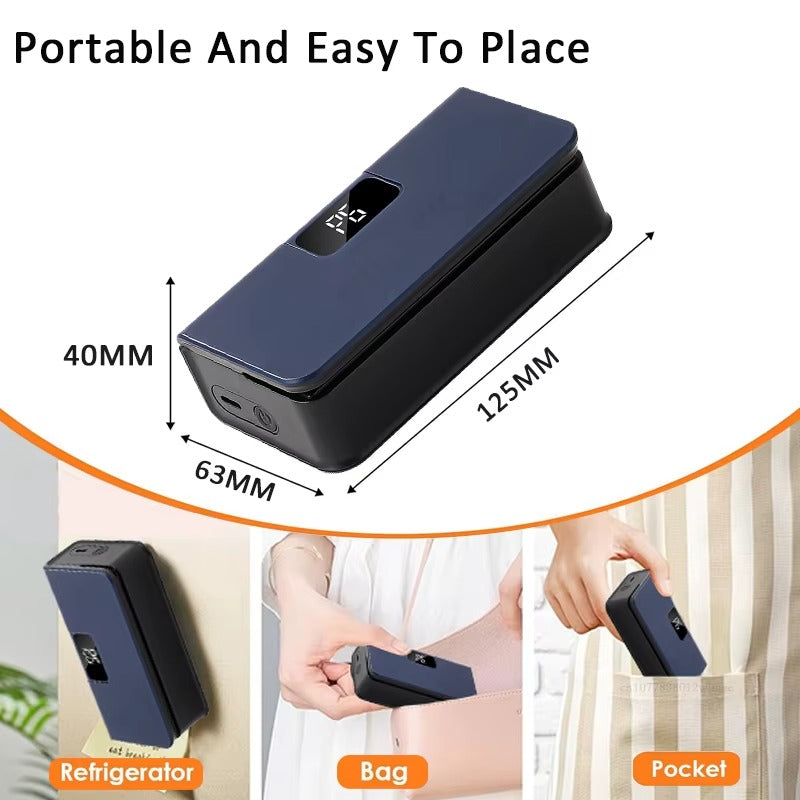 🔥 Seal & Save Freshness Instantly – 2-in-1 Mini Bag Sealer